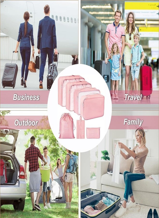 13 SOEME 7 in 1 Travel Organizers Set | Foldable Organizer Set for Cosmetics/Shoe/Makeup | Luggage Packing Storage Bag for Travelling (Grey) - Image 5